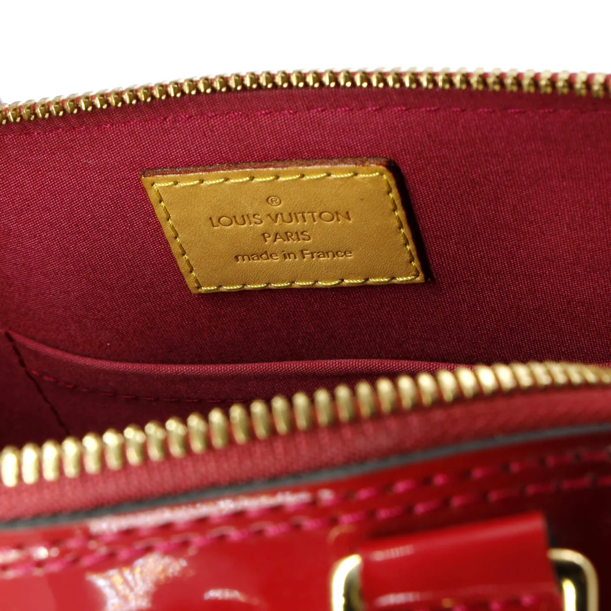 Alma Handbag Monogram Vernis BB - Deep Luxury