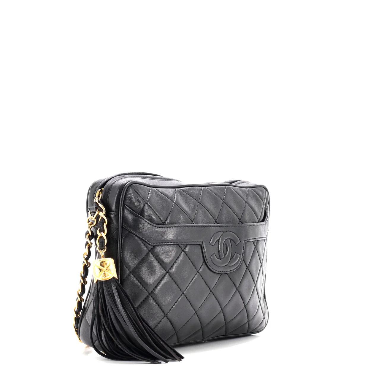 Vintage Front Pocket Camera Bag Quilted Lambskin Medium - Deep Luxury