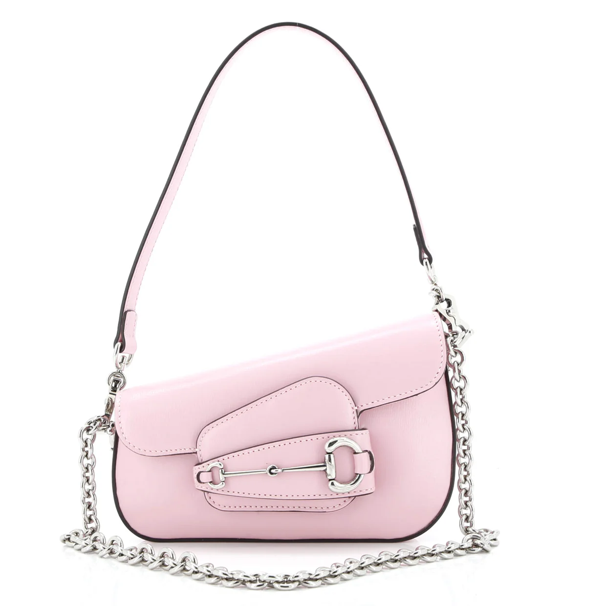Horsebit 1955 Asymmetric Shoulder Bag Leather Mini - Deep Luxury