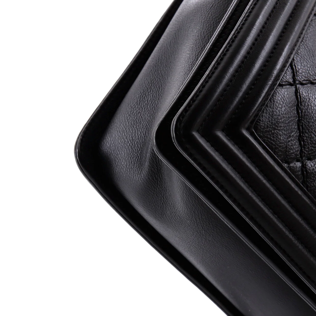 Stitch Boy Flap Bag Quilted Calfskin New Medium - Deep Luxury