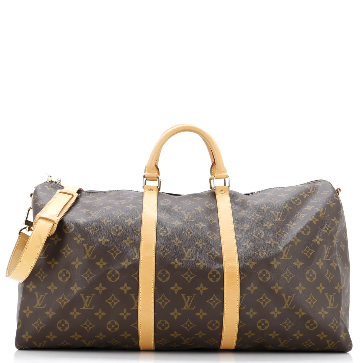 Keepall Bandouliere Bag Monogram Canvas 55 - Deep Luxury
