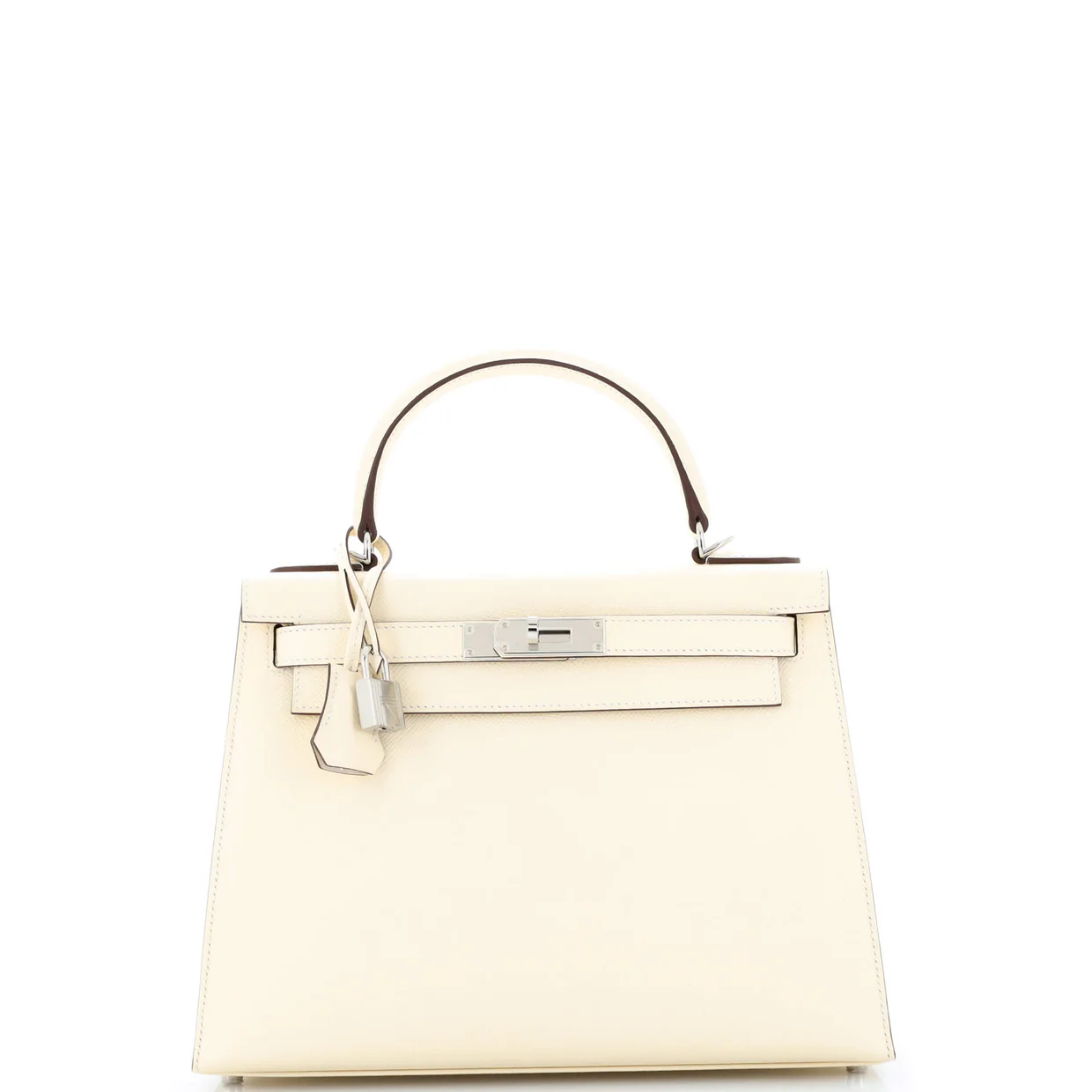 Kelly Handbag Light Epsom with Palladium Hardware 28 - Deep Luxury