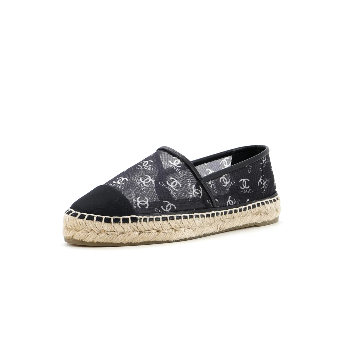 Women's Cap Toe Espadrilles Printed Mesh with Grosgrain - Deep Luxury