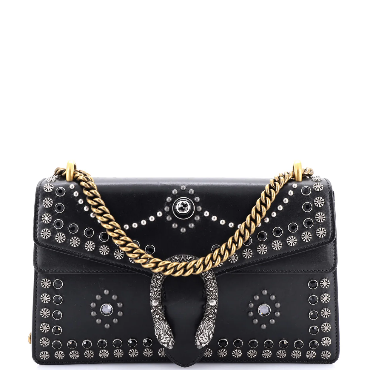 Dionysus Bag Studded Leather Small - Deep Luxury