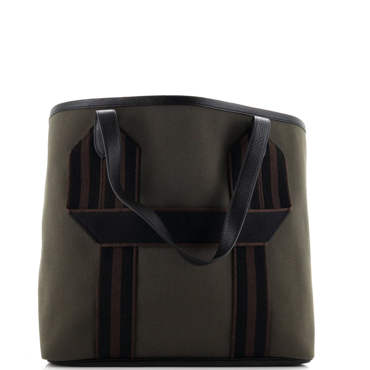 Pursangle Tote Canvas with Leather - Deep Luxury
