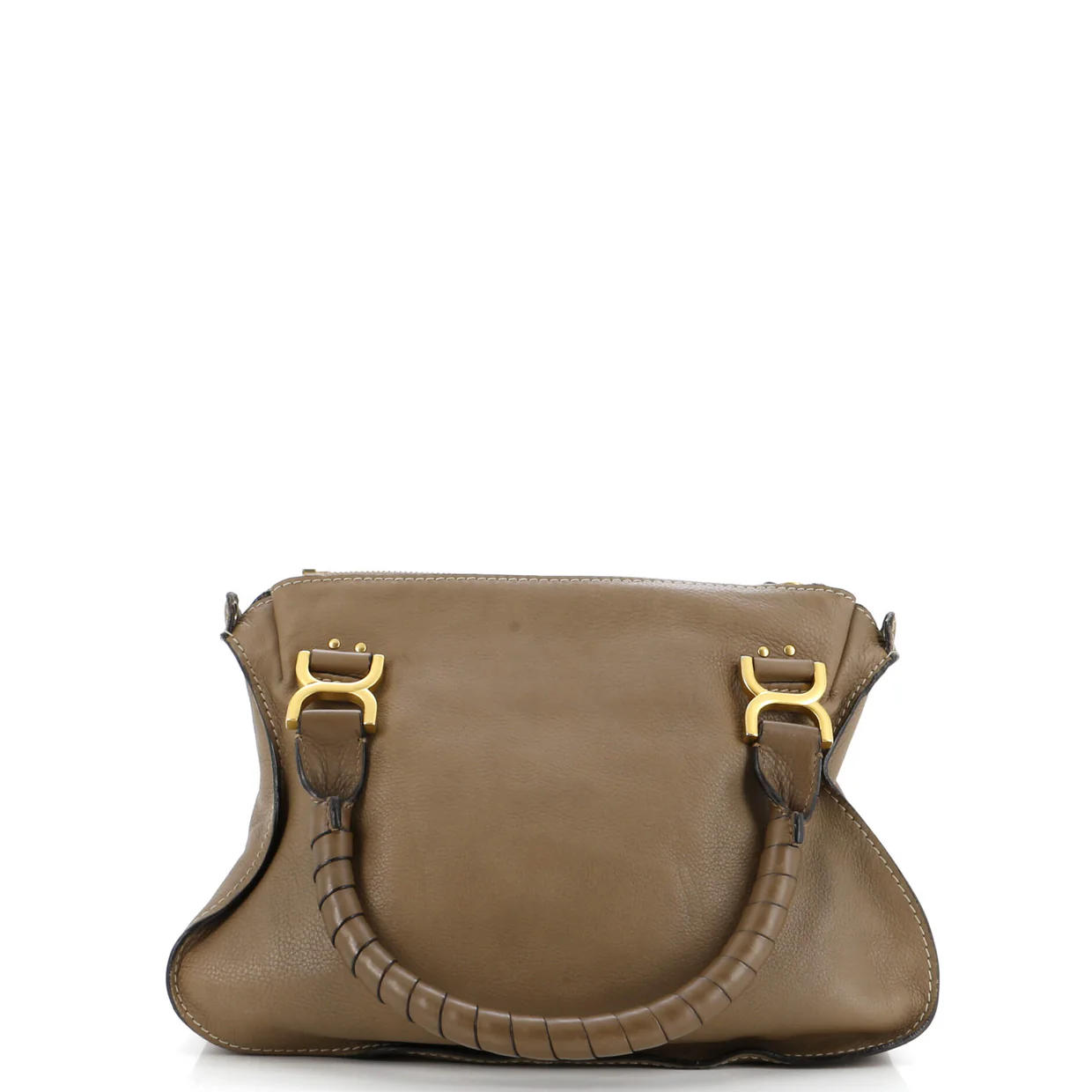 Marcie Satchel Leather Medium - Deep Luxury