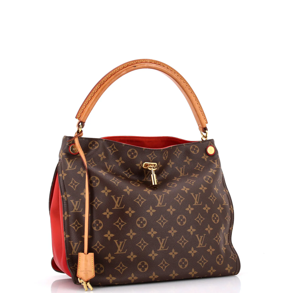 Gaia Handbag Monogram Canvas - Deep Luxury