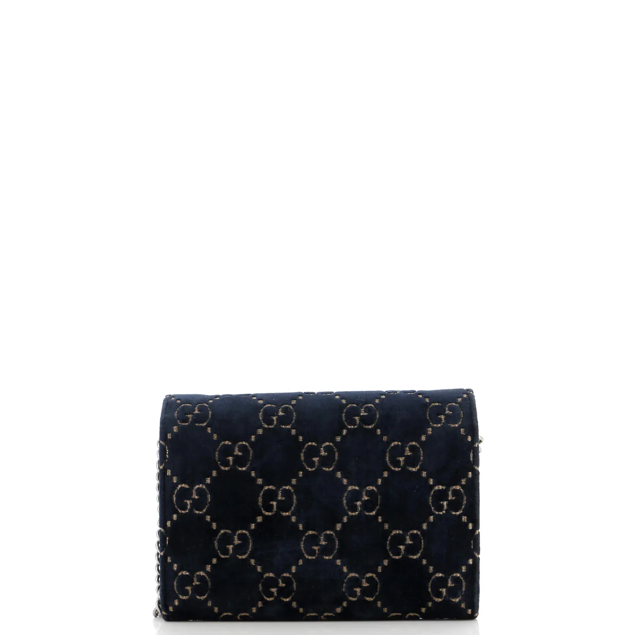 Dionysus Chain Wallet GG Velvet Small - Deep Luxury