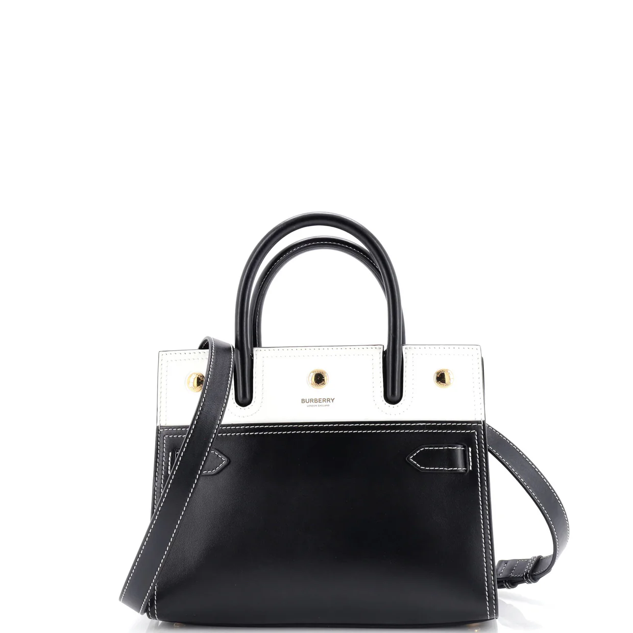 Title Top Handle Bag Leather Mini - Deep Luxury