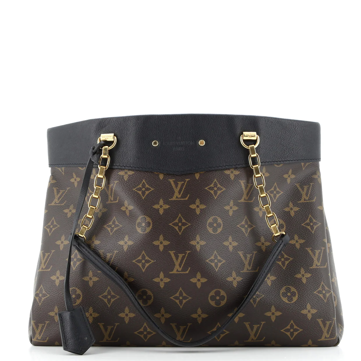 Pallas Shopper Monogram Canvas and Calfskin - Deep Luxury