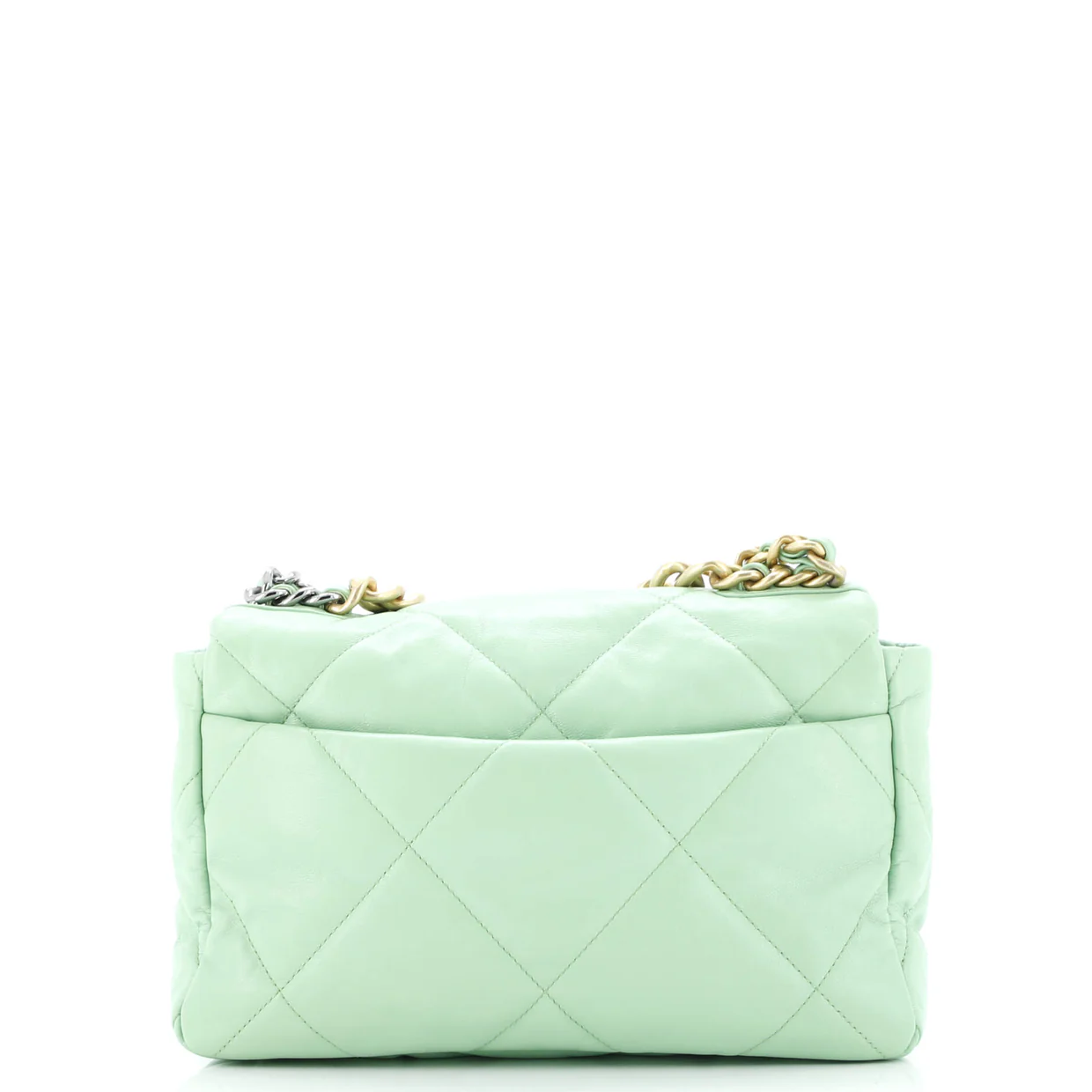 19 Flap Bag Quilted Leather Medium - Deep Luxury