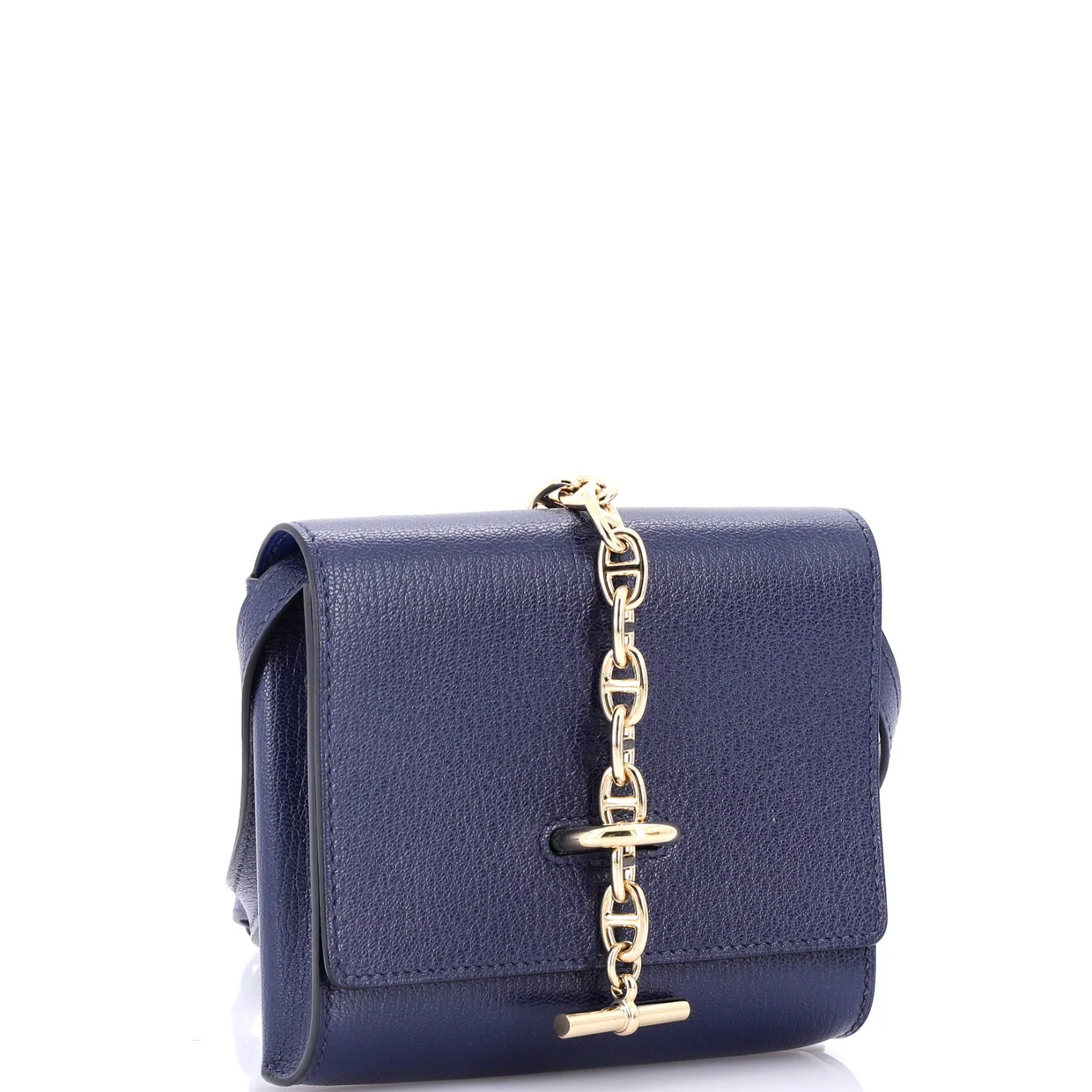 Chaine d'Ancre Compact Wallet on Strap Chevre Mysore - Deep Luxury