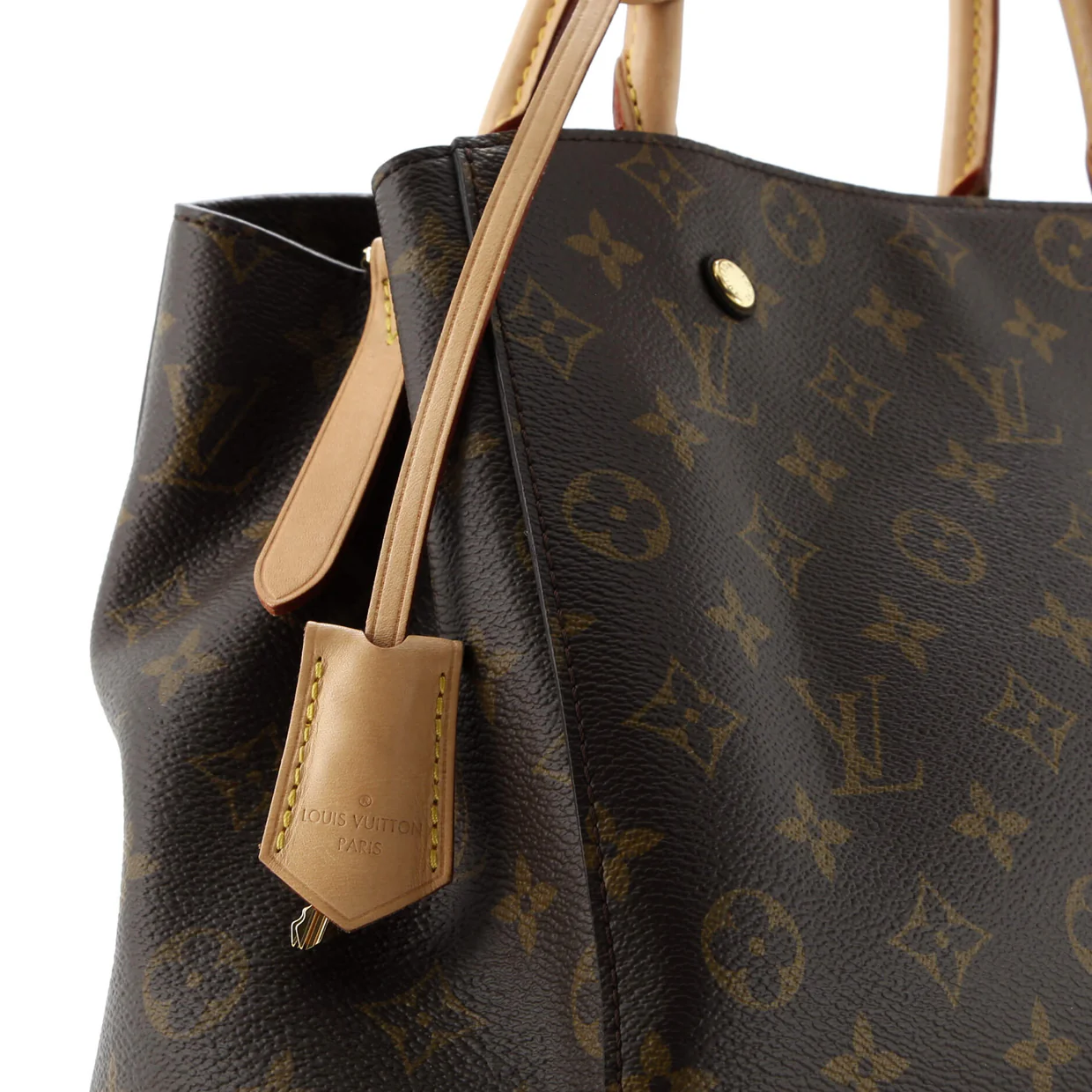 Montaigne Handbag Monogram Canvas MM - Deep Luxury