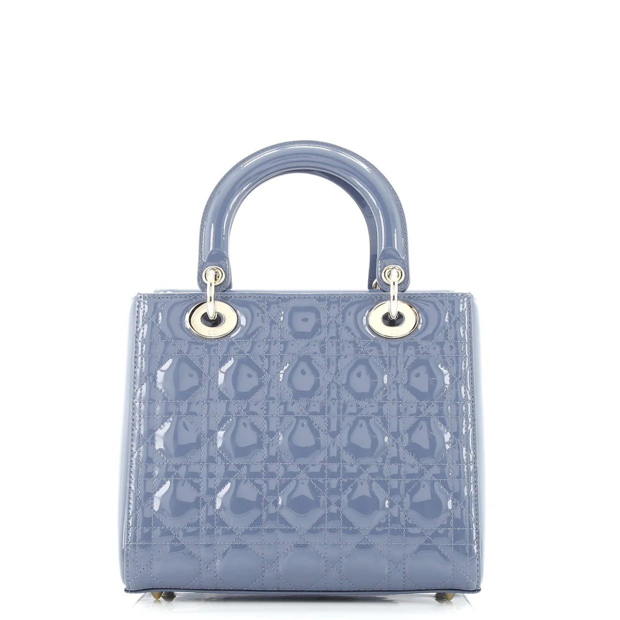Lady Dior NM Bag Cannage Quilt Patent Medium - Deep Luxury