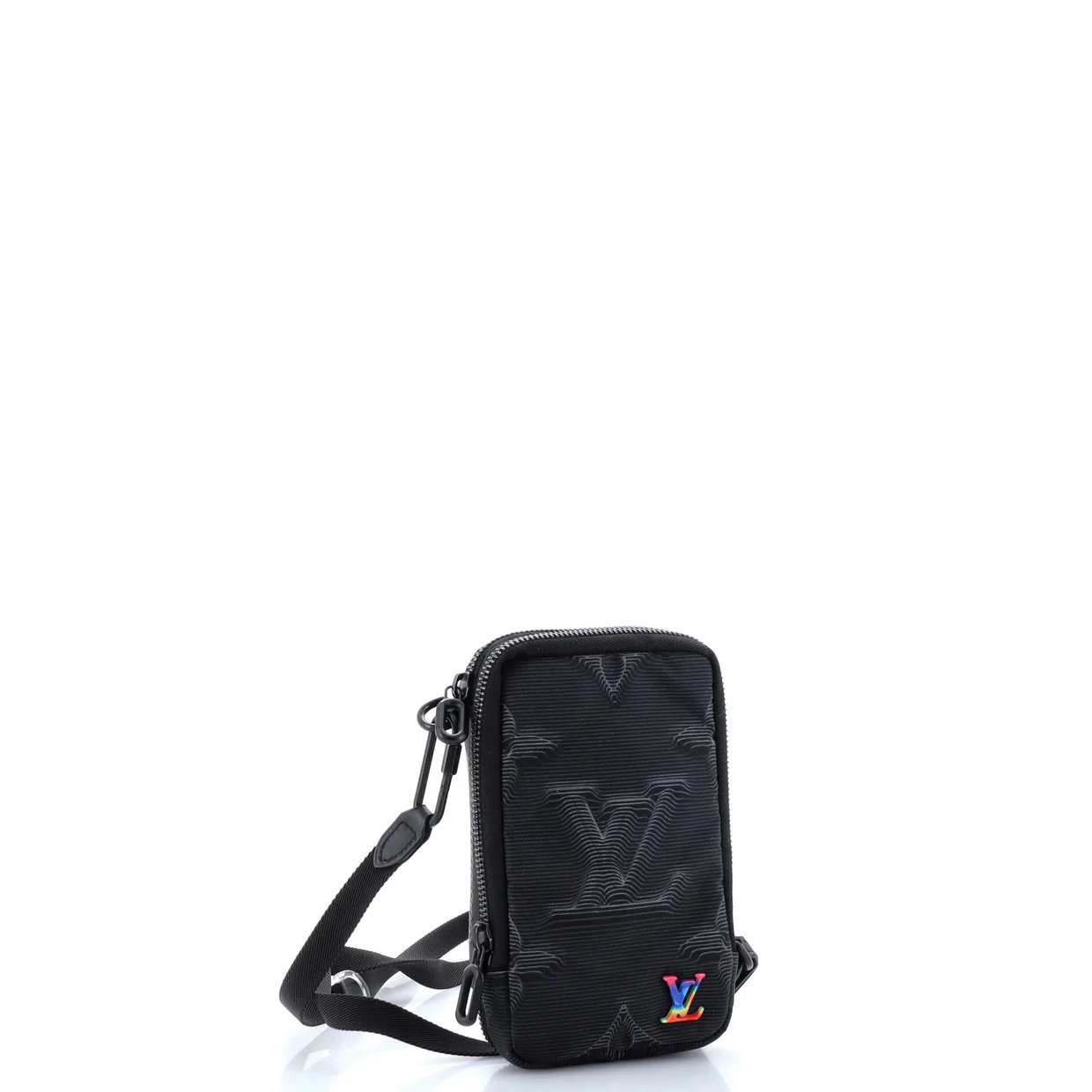 Double Phone Pouch Crossbody Bag Limited Edition 2054 Monogram Textile - Deep Luxury