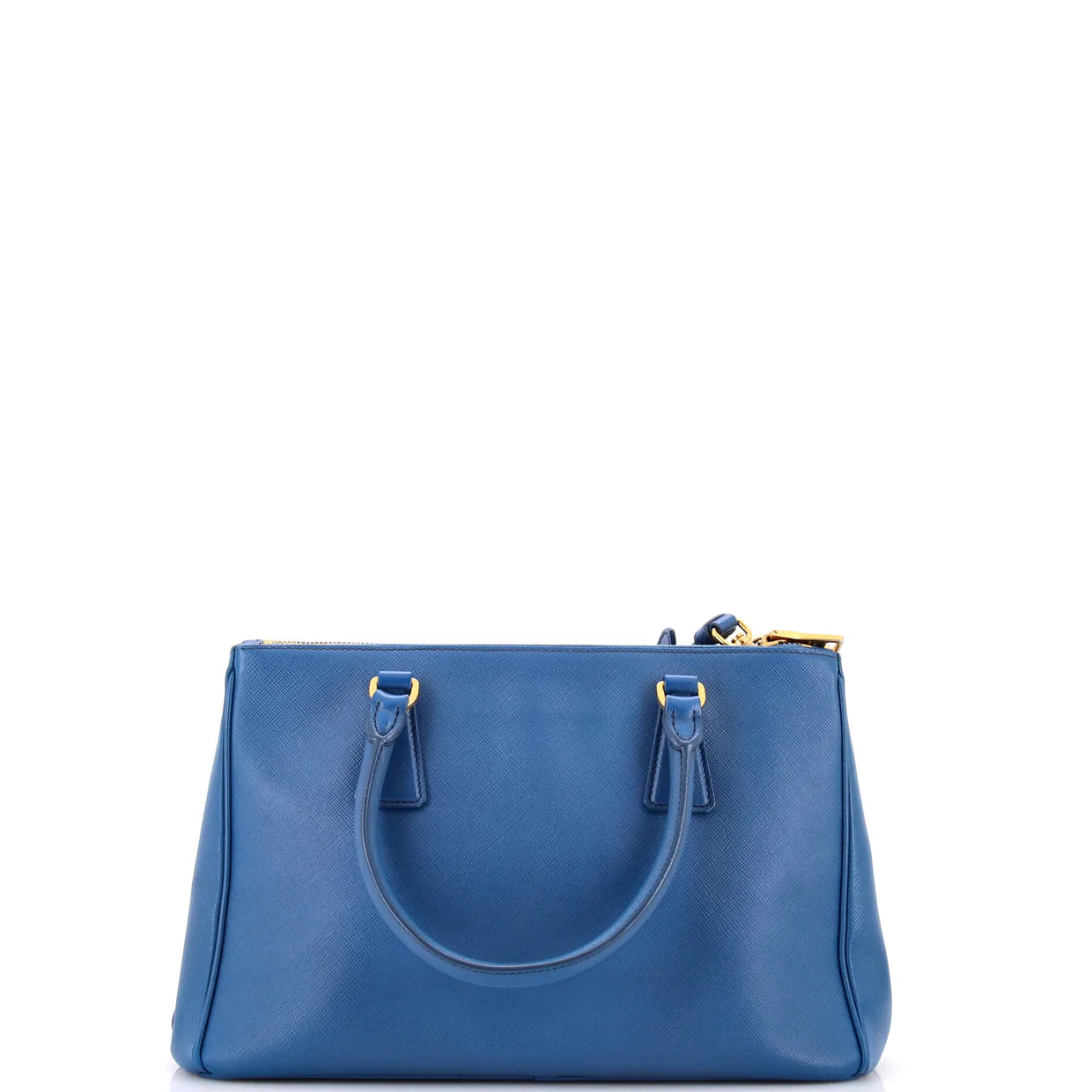 Double Zip Lux Tote Saffiano Leather Small - Deep Luxury