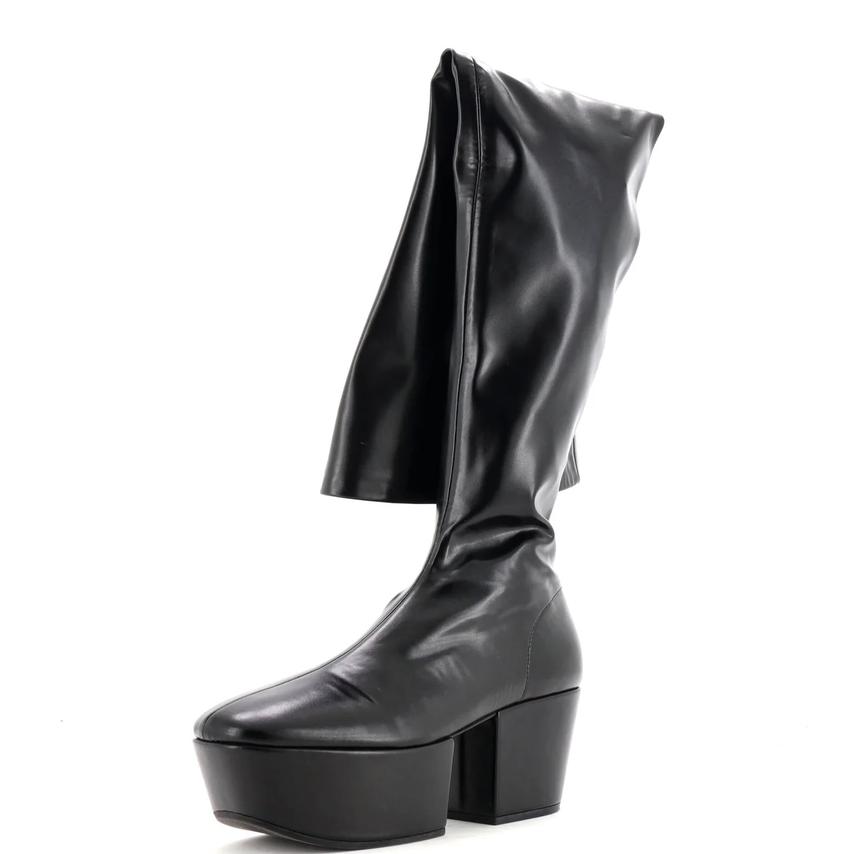 Women's Platform High Boots Leather - Deep Luxury