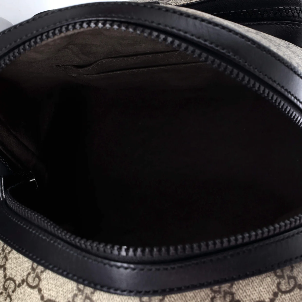 Zip Pocket Backpack GG Coated Canvas Small - Deep Luxury
