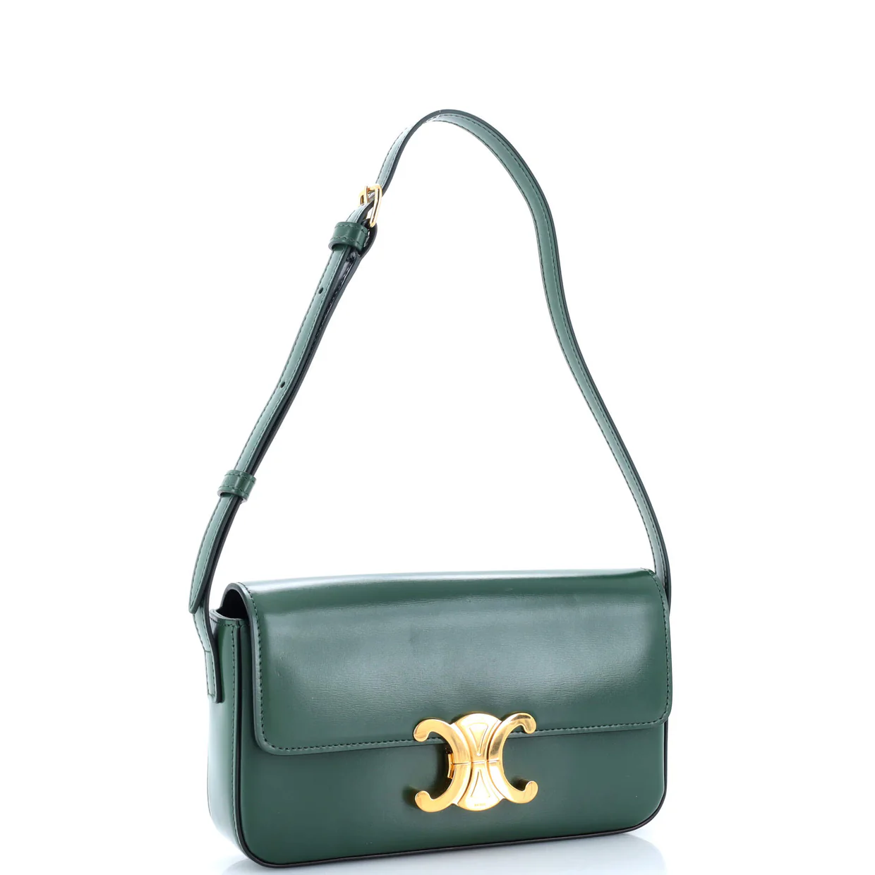 Triomphe East-West Shoulder Bag Smooth Calfskin - Deep Luxury