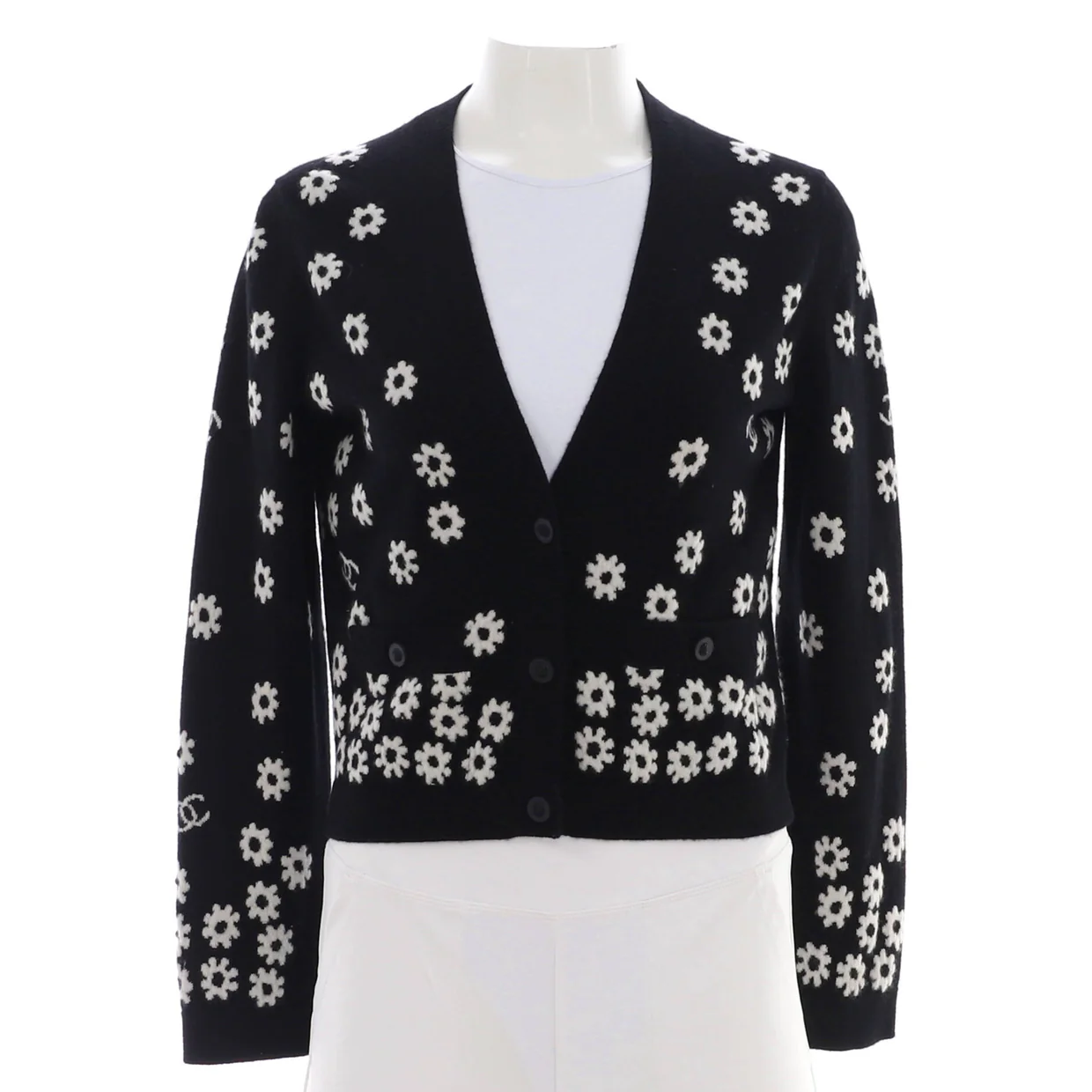 Women's Daisy CC V-Neck Cardigan Cashmere - Deep Luxury