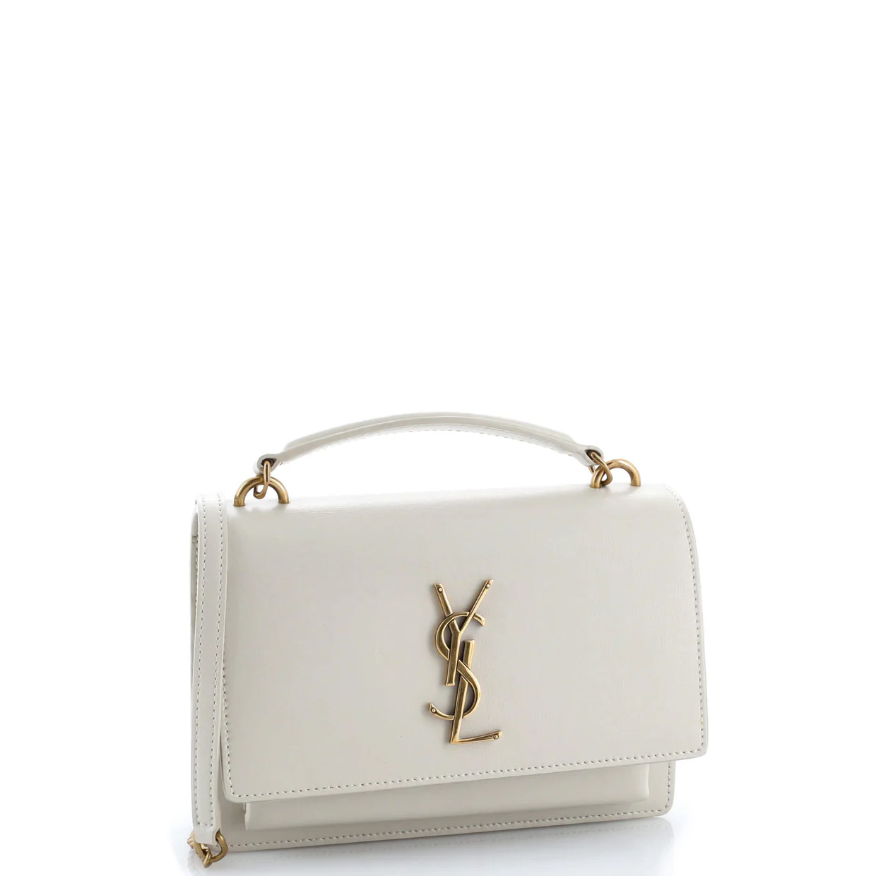 Sunset Top Handle Chain Wallet Leather - Deep Luxury