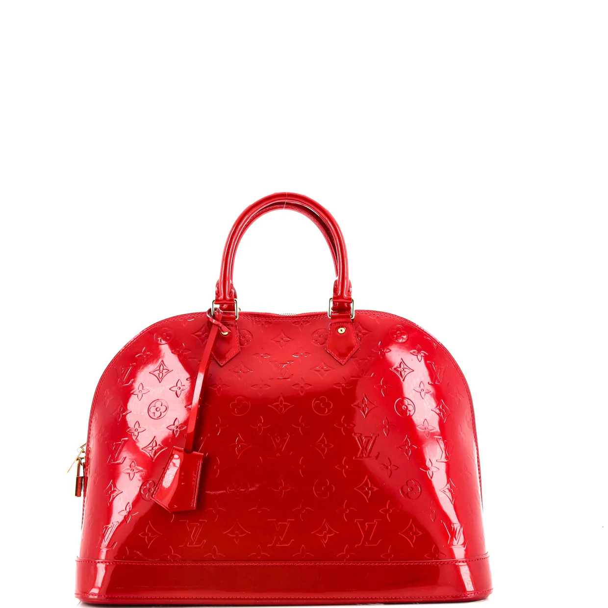 Alma Handbag Monogram Vernis GM - Deep Luxury