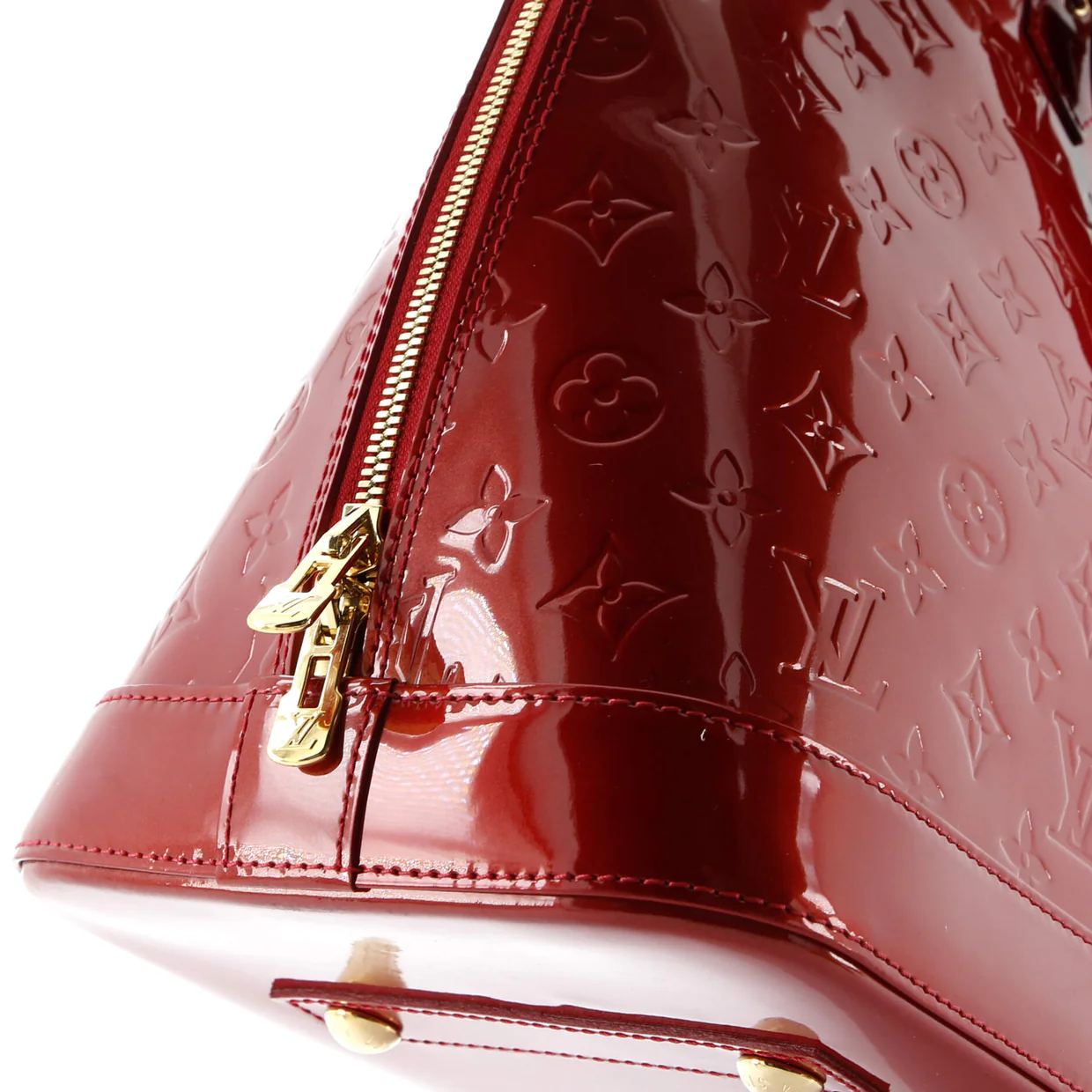 Alma Handbag Monogram Vernis GM - Deep Luxury