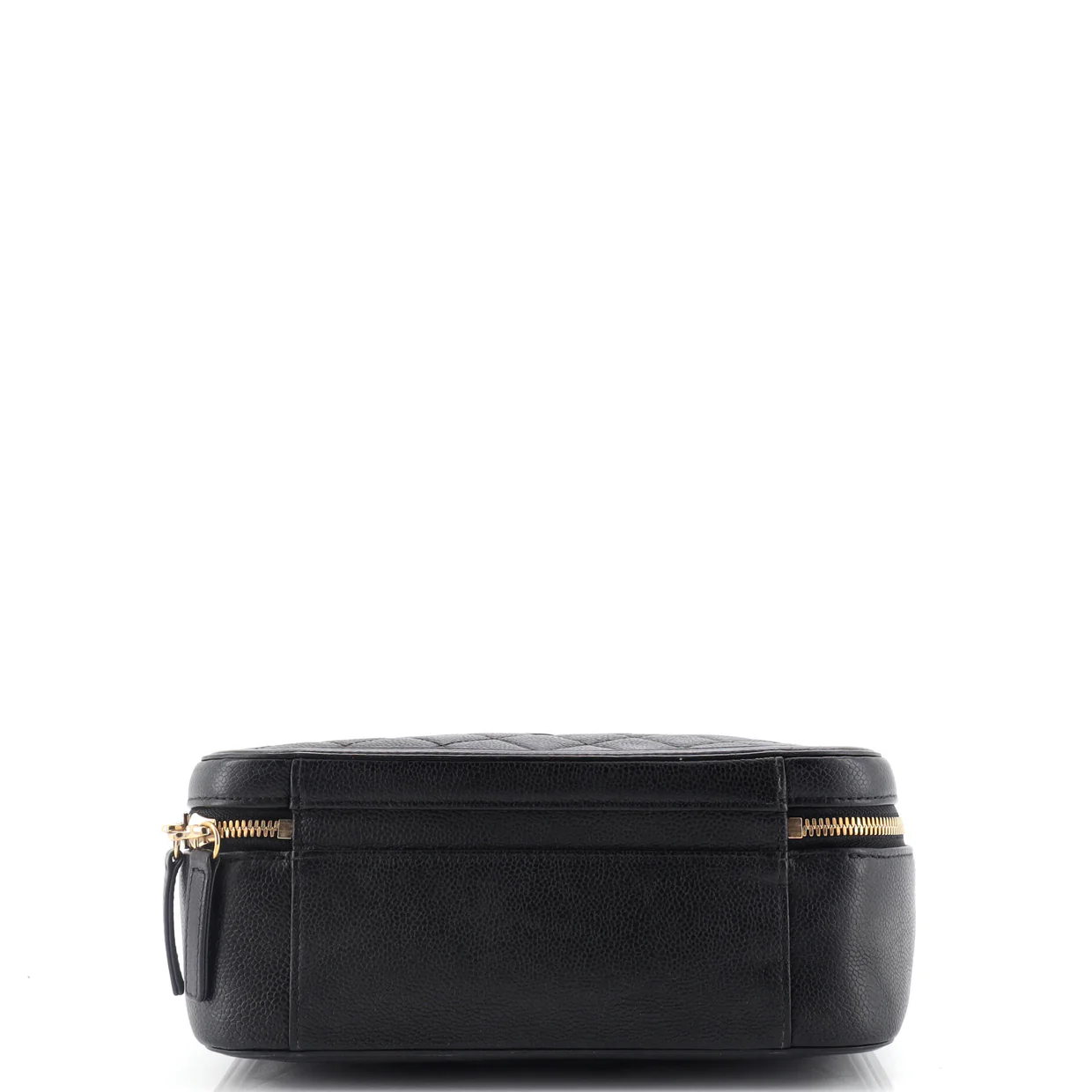 Filigree Vanity Case Quilted Caviar Large - Deep Luxury