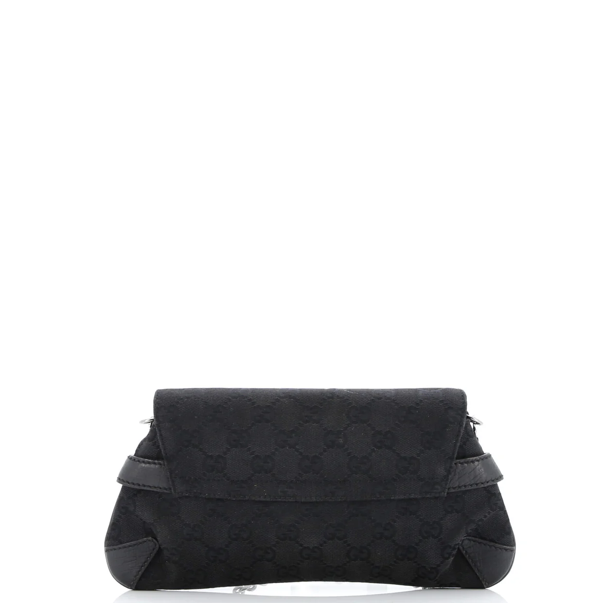 Horsebit Chain Clutch GG Canvas with Leather Medium - Deep Luxury