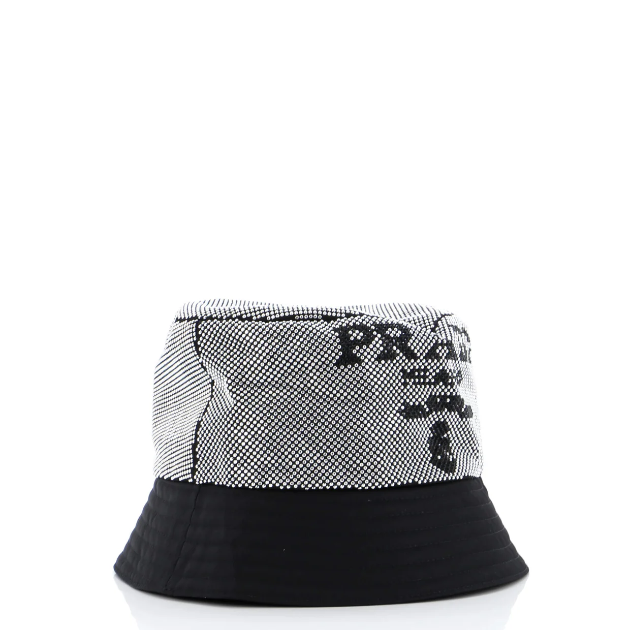 Bucket Hat Crystal Embellished Re-Nylon - Deep Luxury