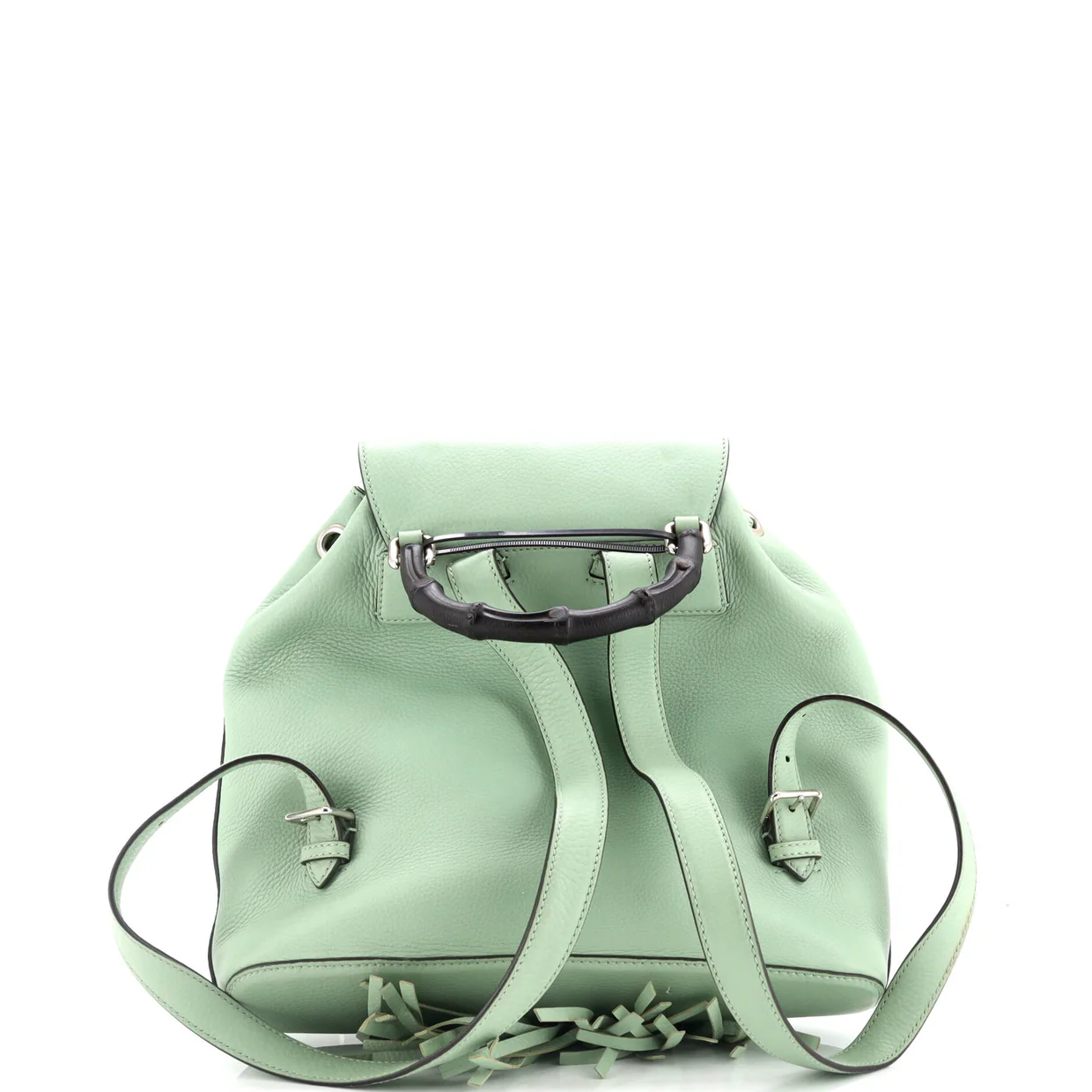 Bamboo Tassel Backpack Leather Medium - Deep Luxury