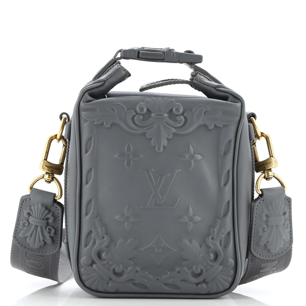 Cruiser Messenger Bag Limited Edition Decorative Debossed Calfskin - Deep Luxury