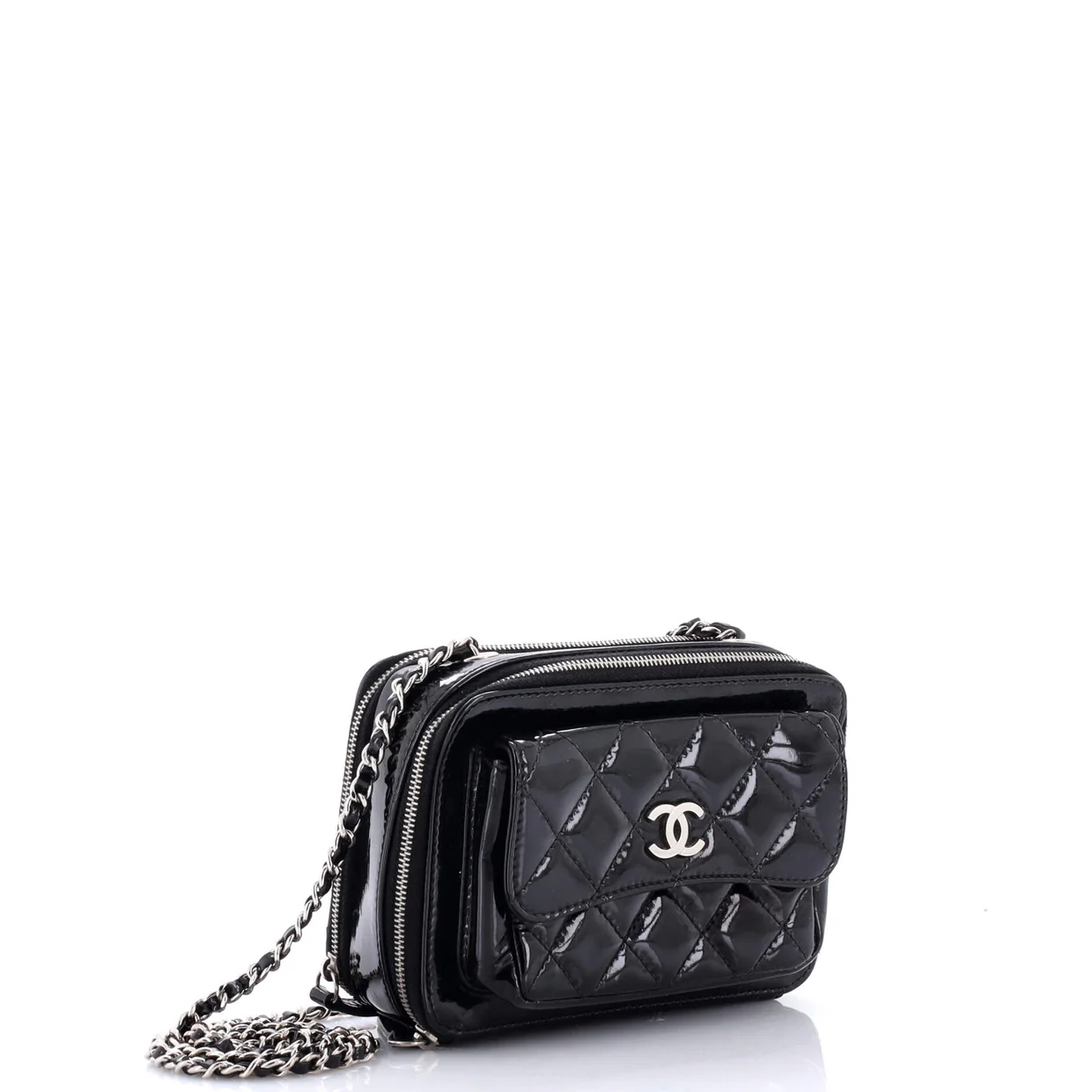 Pocket Box Camera Case Quilted Patent Mini - Deep Luxury