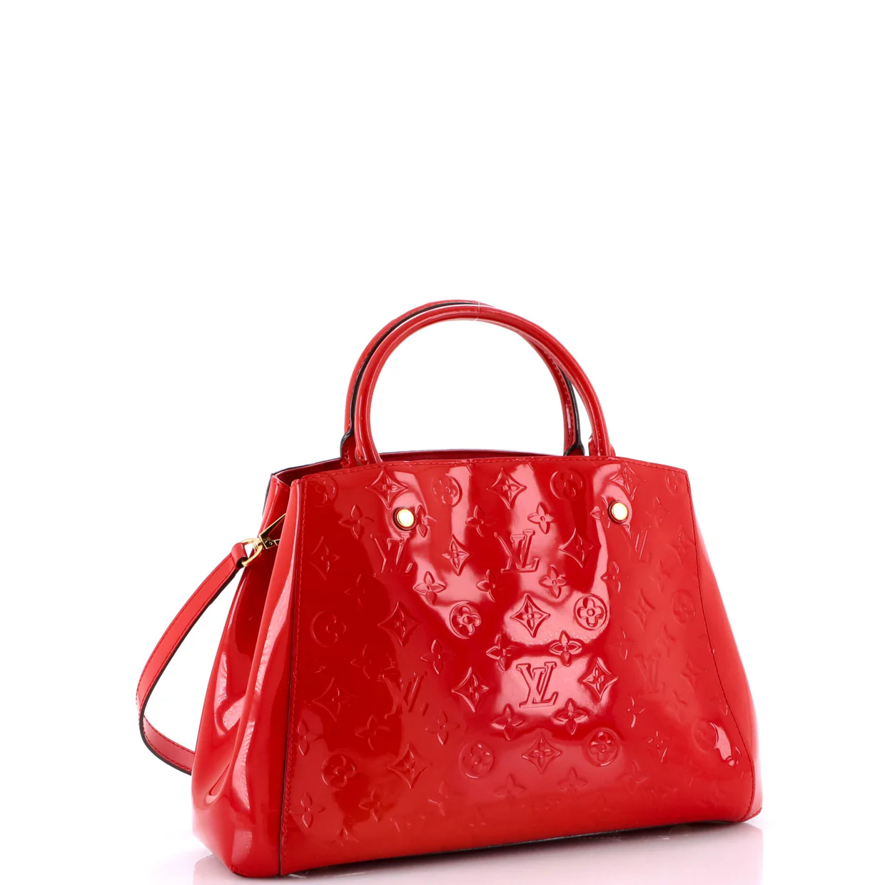 Montaigne Handbag Monogram Vernis MM - Deep Luxury
