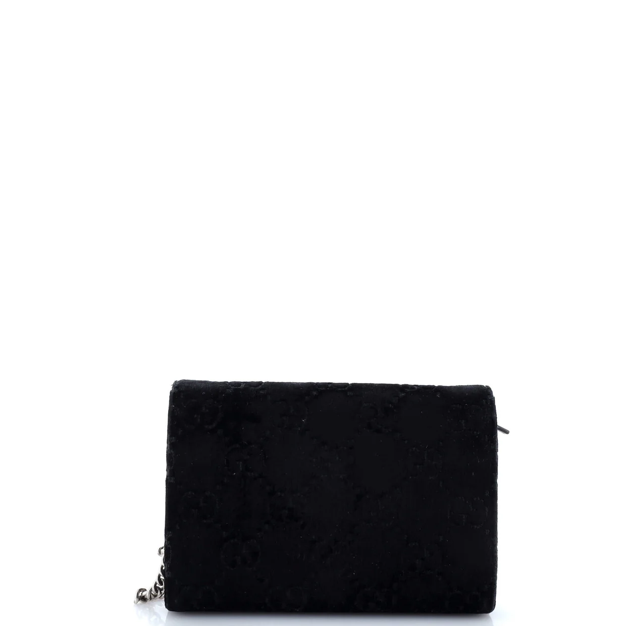Dionysus Chain Wallet GG Velvet Small - Deep Luxury