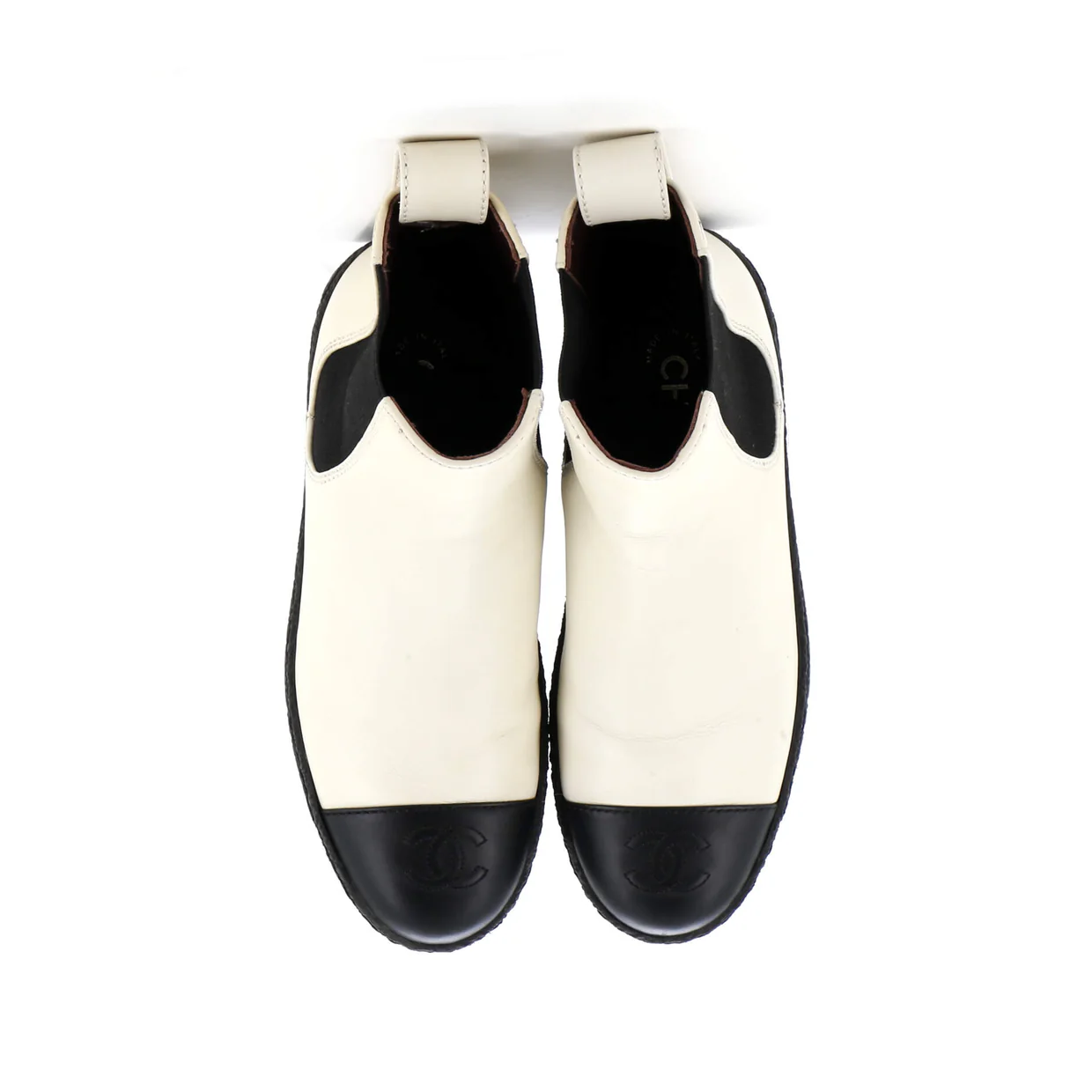 Women's CC Turnlock Cap Toe Chelsea Boots Leather - Deep Luxury