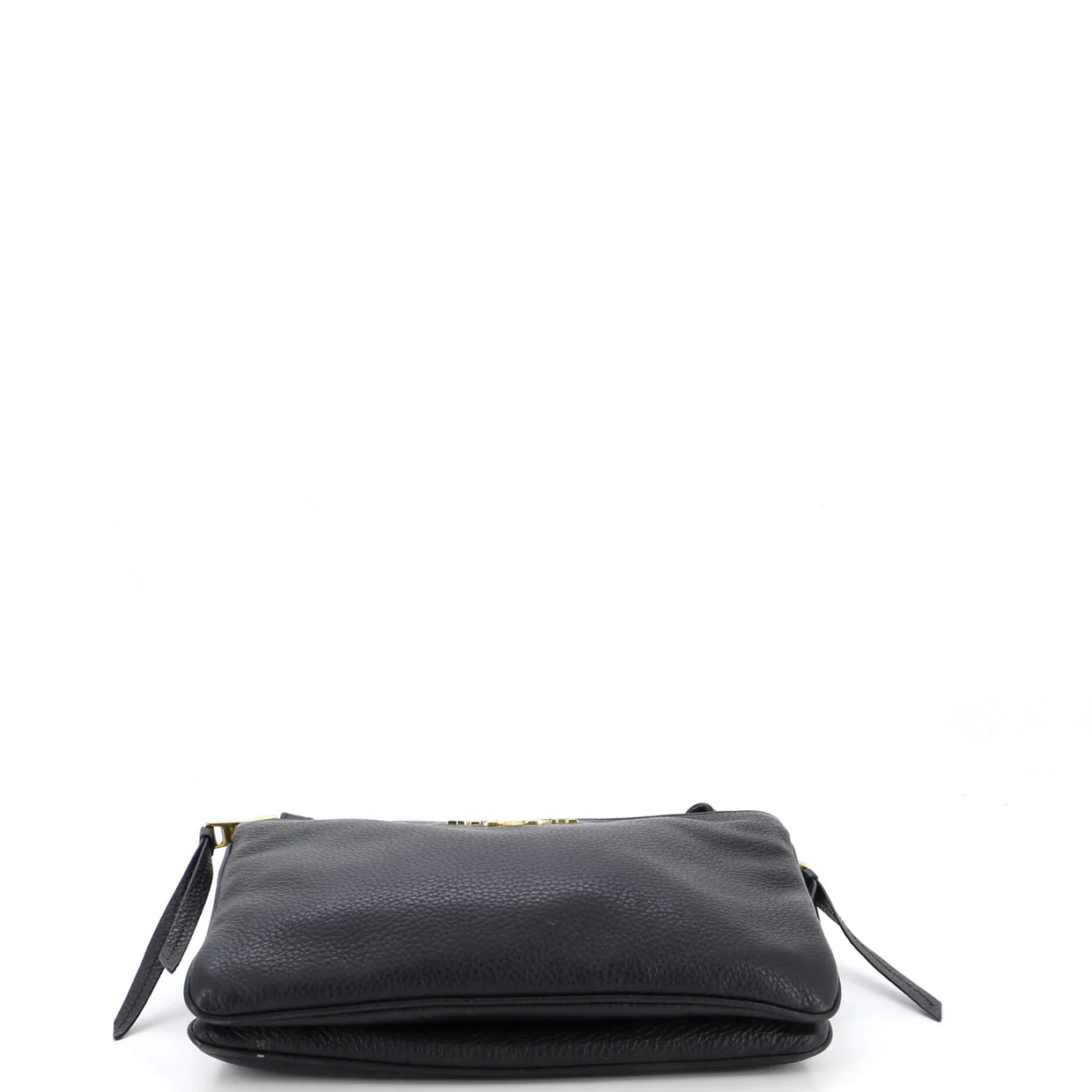 Dual Strap Double Zip Crossbody Bag Vitello Daino Small - Deep Luxury