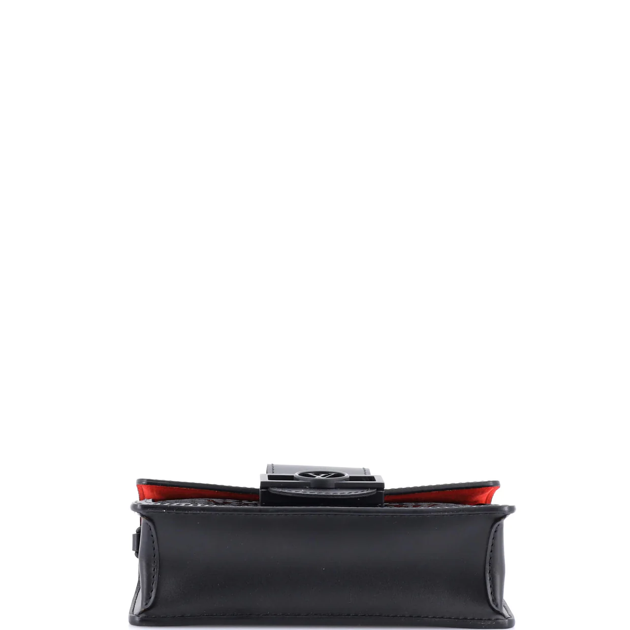 Dauphine Chain Wallet Monogram Lace Patent - Deep Luxury