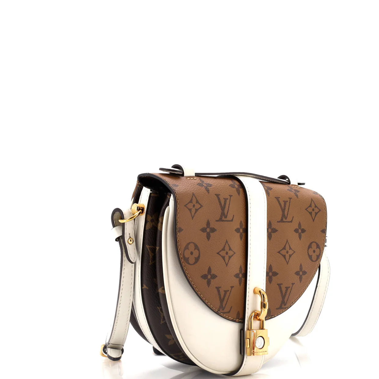 Chantilly Lock Handbag Reverse Monogram Canvas and Leather - Deep Luxury
