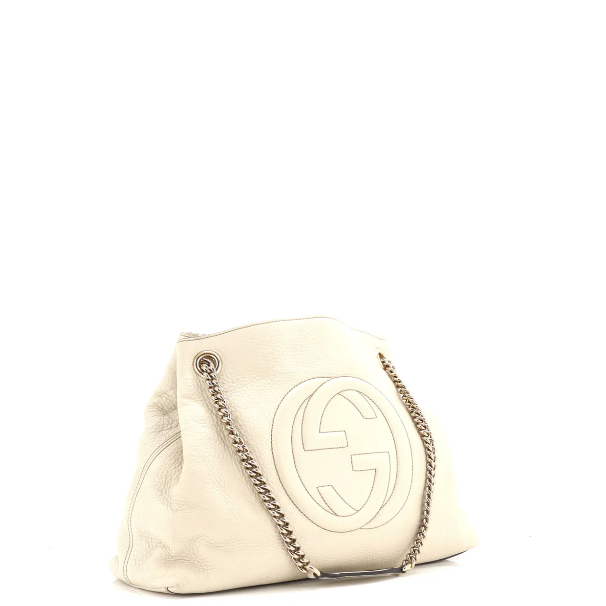 Soho Chain Strap Shoulder Bag Leather Medium - Deep Luxury