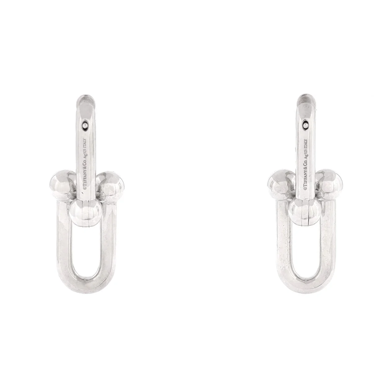 Hardwear Link Earrings Sterling Silver Large - Deep Luxury