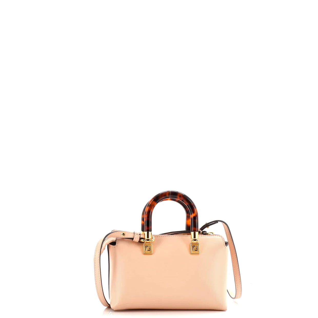 Logo By The Way Top Handle Bag Embossed Leather Mini - Deep Luxury