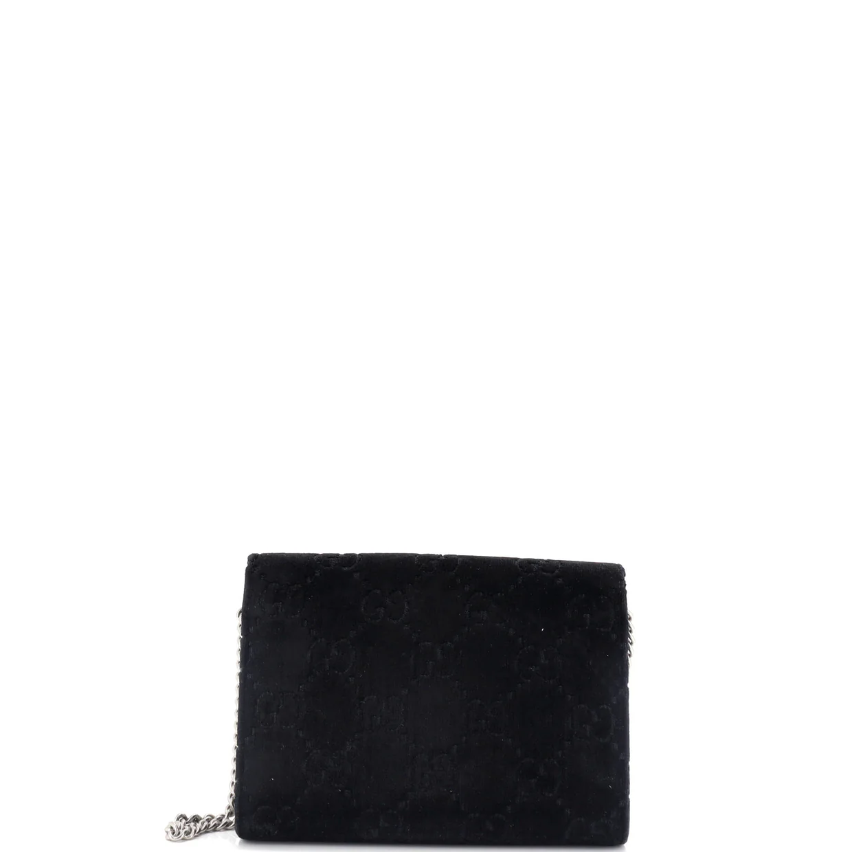 Dionysus Chain Wallet GG Velvet Small - Deep Luxury