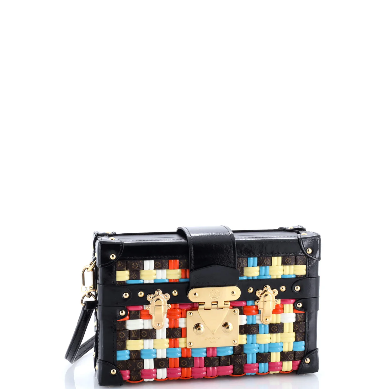 Petite Malle Handbag Limited Edition LV Cafe Woven Canvas - Deep Luxury