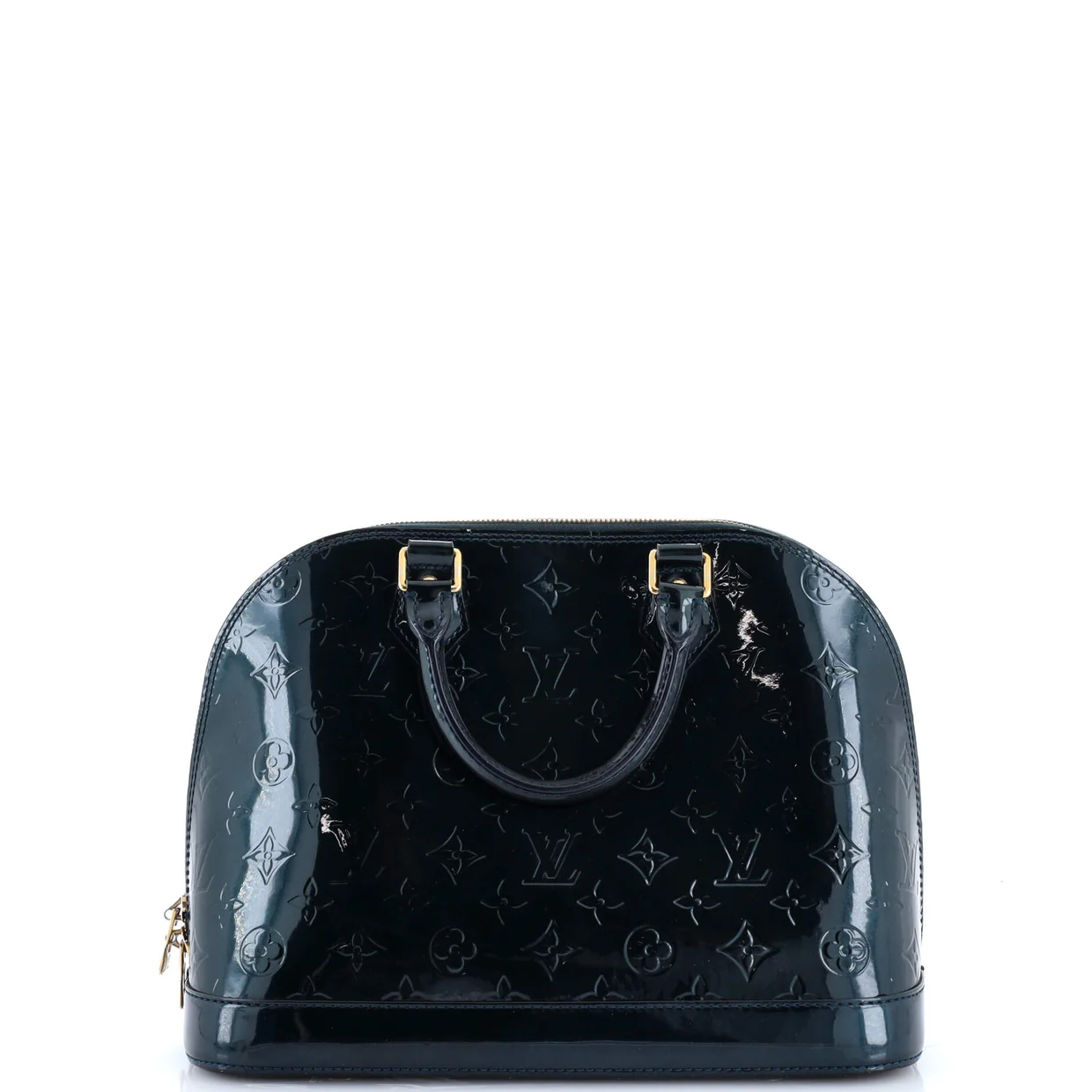 Alma Handbag Monogram Vernis PM - Deep Luxury