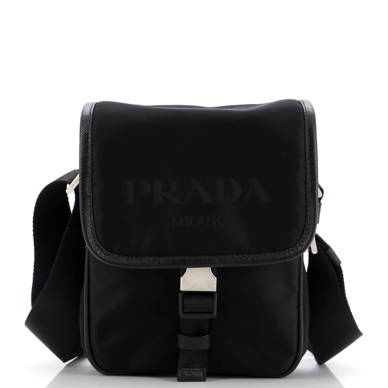Logo Flap Messenger Tessuto Mini - Deep Luxury