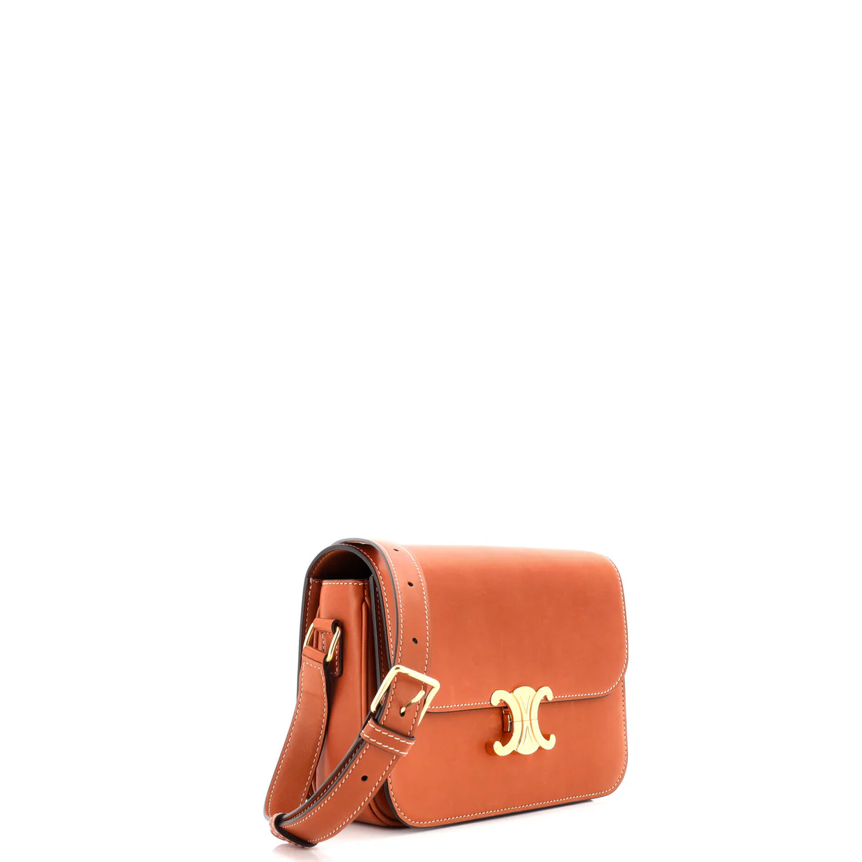 Triomphe Shoulder Bag Smooth Calfskin Medium - Deep Luxury