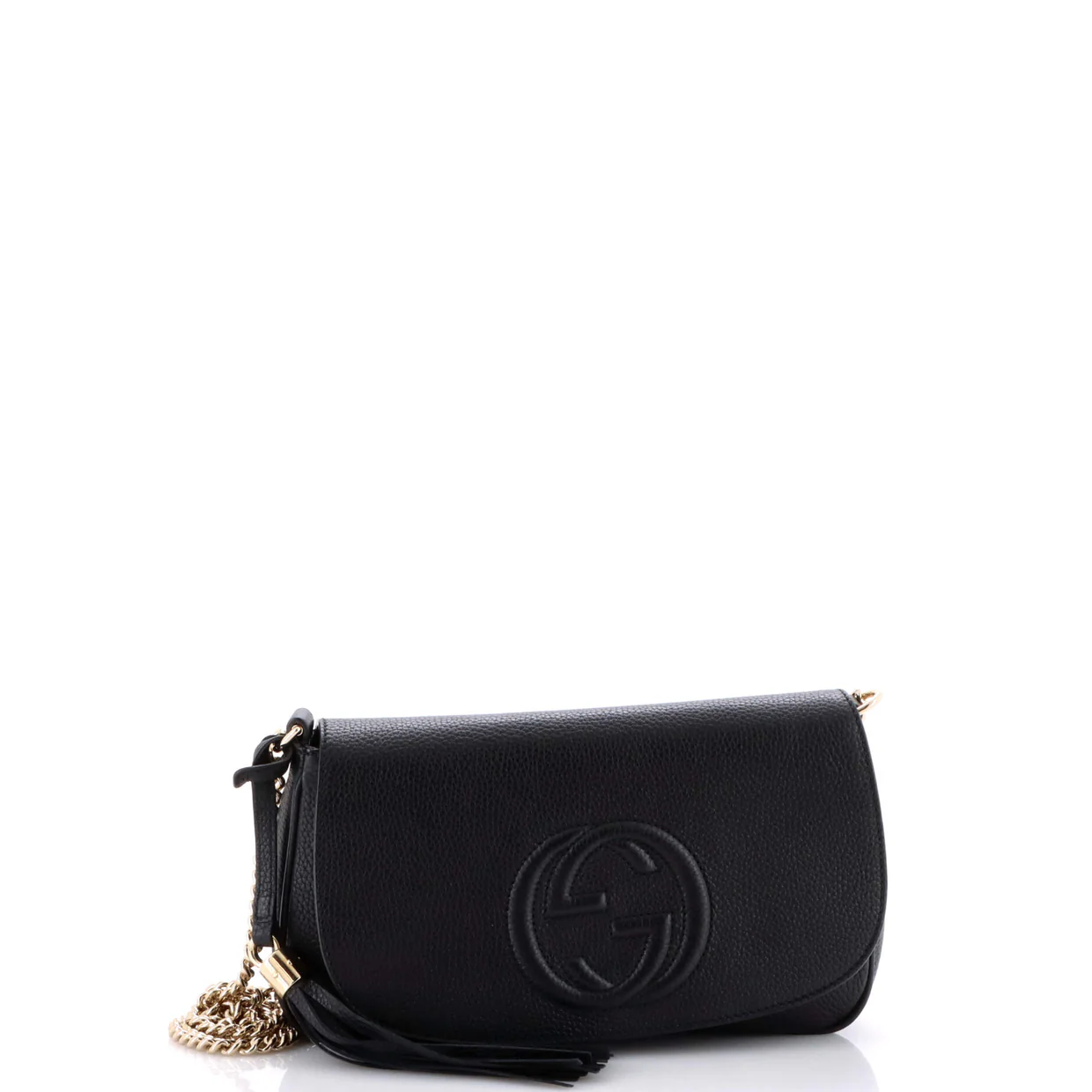 Soho Chain Crossbody Bag Leather Medium - Deep Luxury