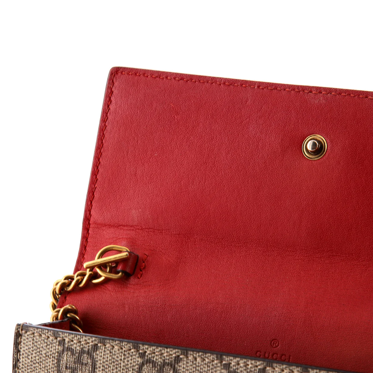 Cherries Wallet on Chain GG Coated Canvas Mini - Deep Luxury