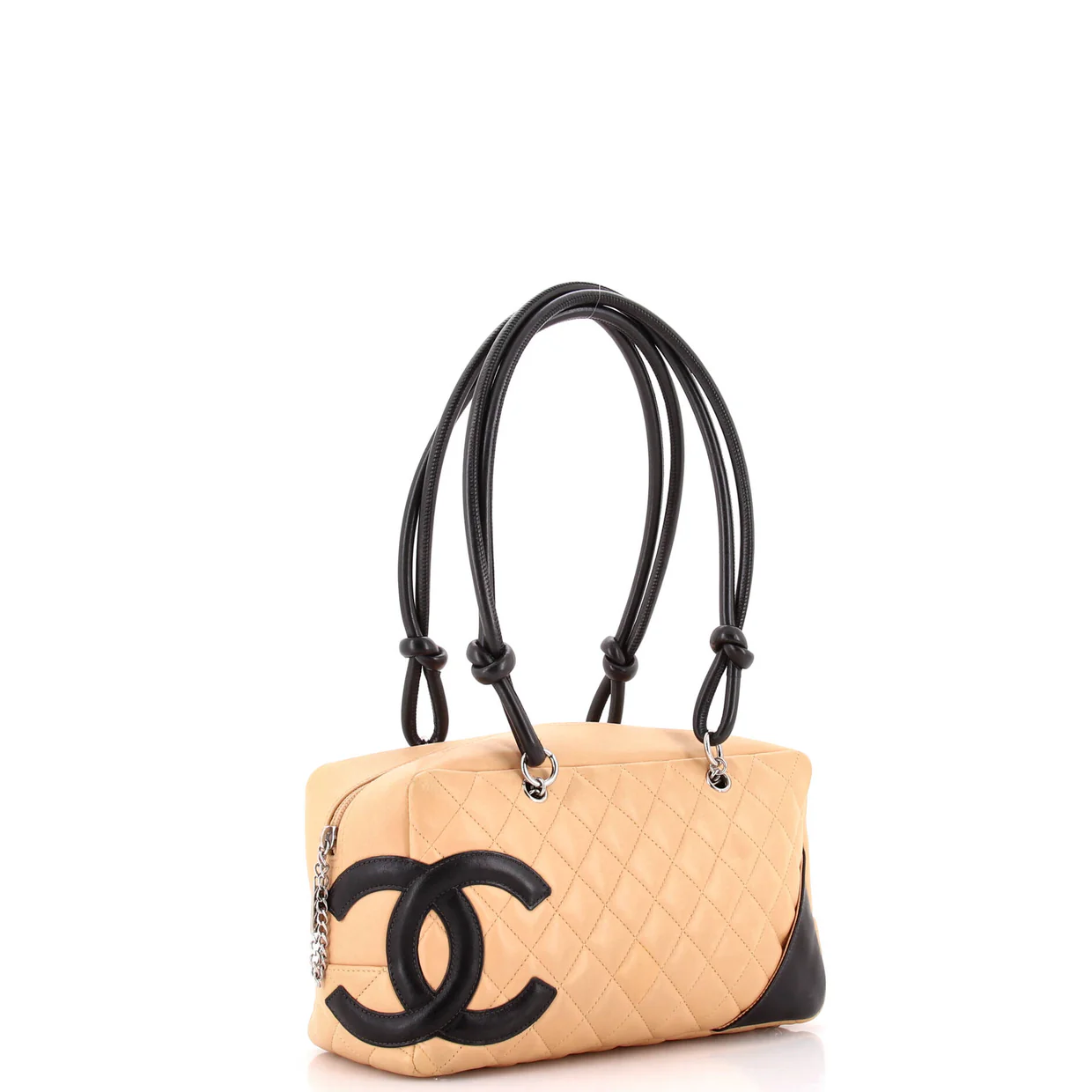 Cambon Bowler Bag Quilted Leather Medium - Deep Luxury